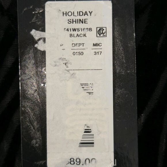 Slim Factor Holiday Shine Velvet Burnout Button Up Down Shirt Womens L Witchy - Picture 6 of 8